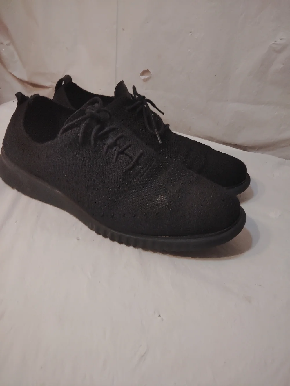 Cole Haan 4.Zerogrand Stitchlite Oxford Shoes Mens Size 11 M Black Knit C28527